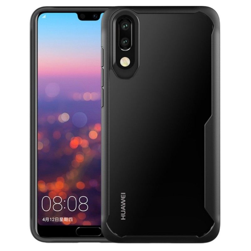 Futerały Huawei P20 Pro Czerwony Czarny Etui na Telefon Hybryda Premium