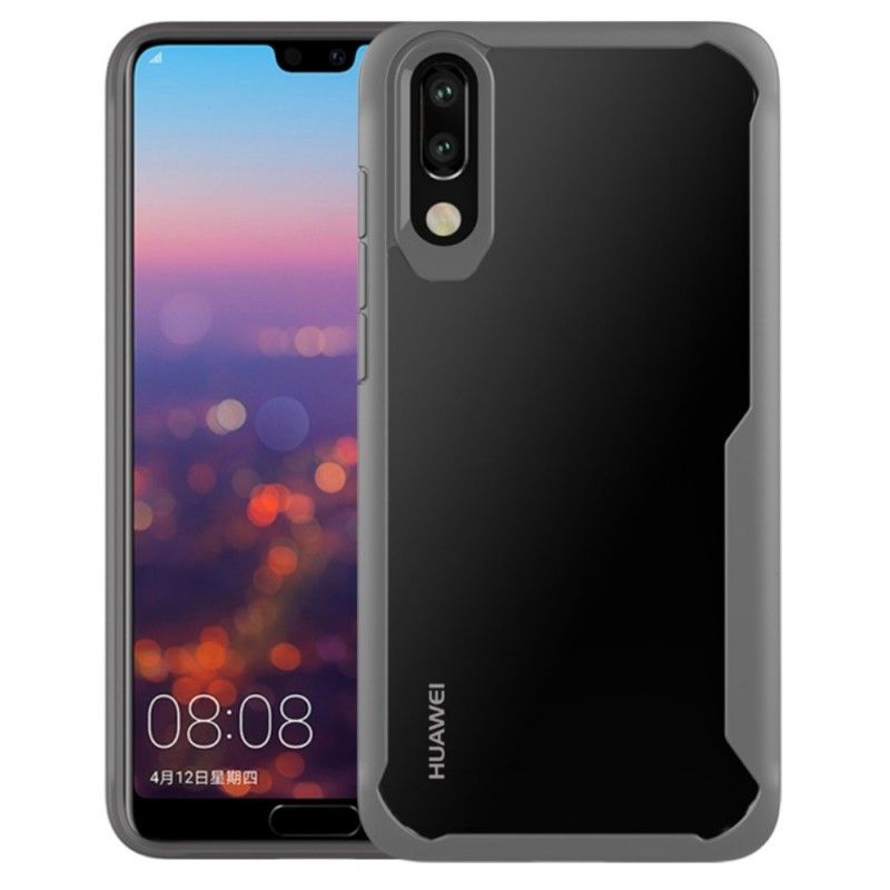 Futerały Huawei P20 Pro Czerwony Czarny Etui na Telefon Hybryda Premium