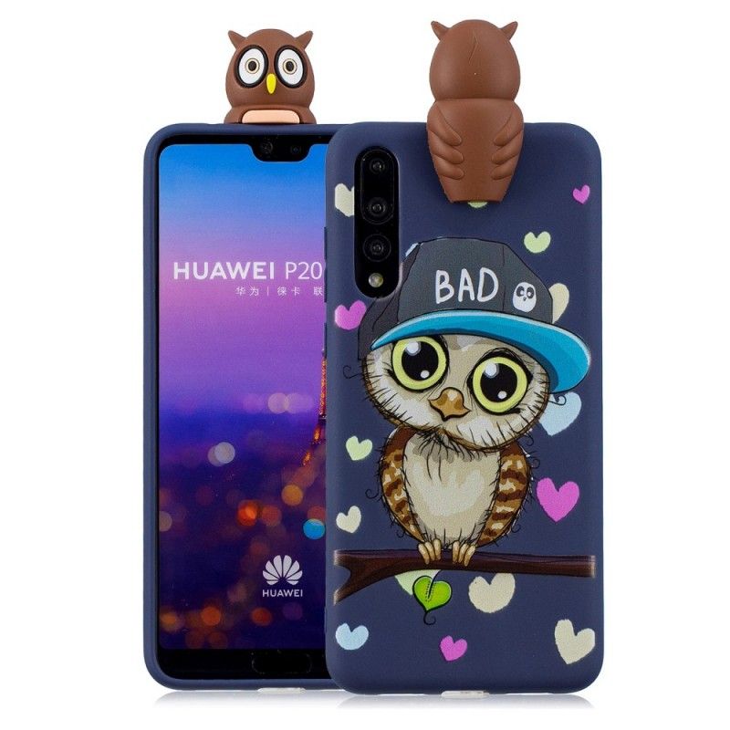 Futerały Huawei P20 Pro Etui na Telefon 3D Zła Zabawa Sowa