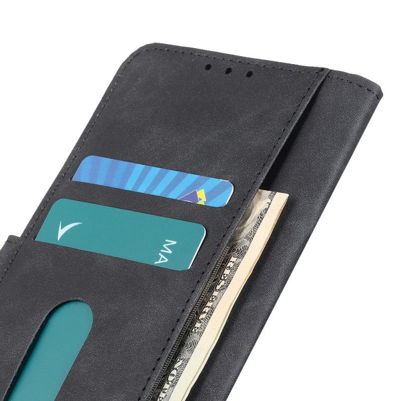 Etui Folio Realme 7 Pro Czerwony Czarny Efekt Skóry Khazneh W Stylu Vintage Etui Ochronne