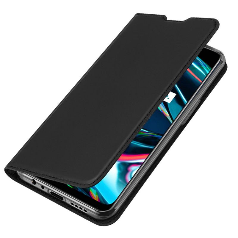 Flip Kotelot Realme 7 Pro Granatowy Czarny Skóra Pro Dux Ducis Etui Ochronne