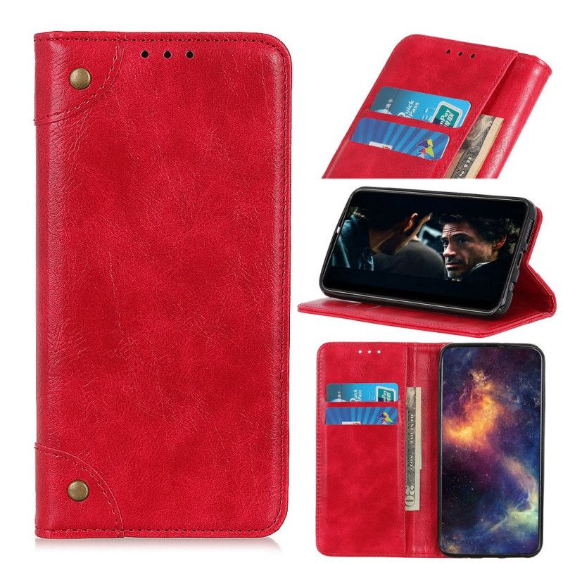 Etui Folio Samsung Galaxy Note 10 Czerwony Stary