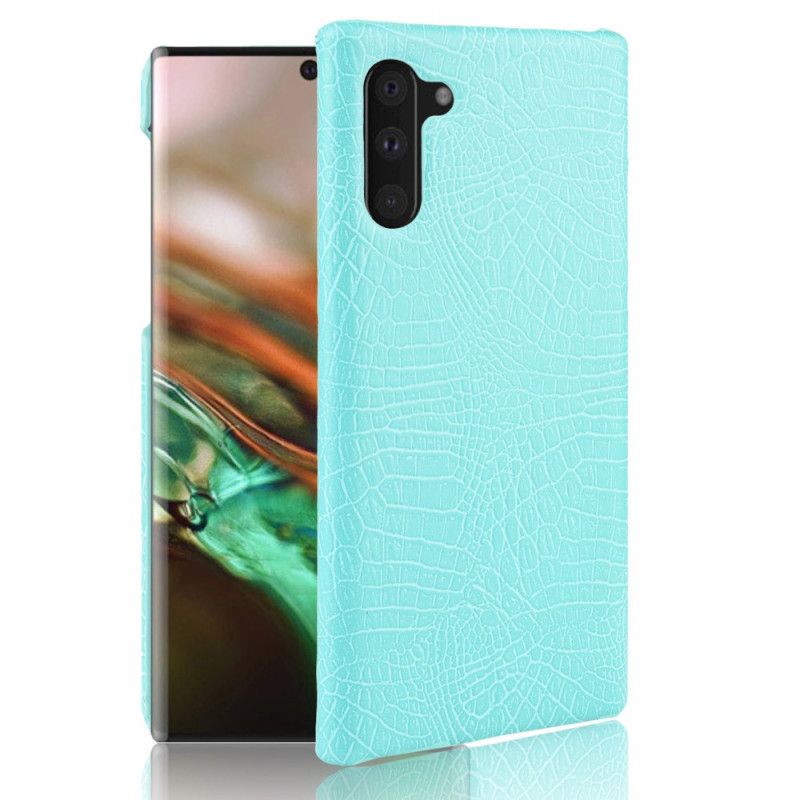 Etui Samsung Galaxy Note 10 Biały Czarny Efekt Skóry Krokodyla Etui Ochronne