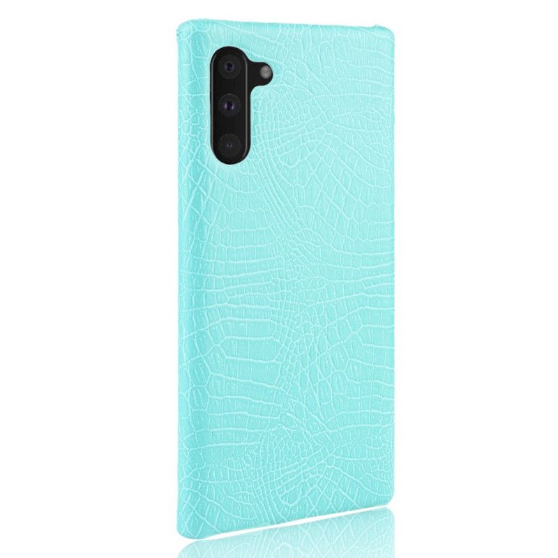 Etui Samsung Galaxy Note 10 Biały Czarny Efekt Skóry Krokodyla Etui Ochronne