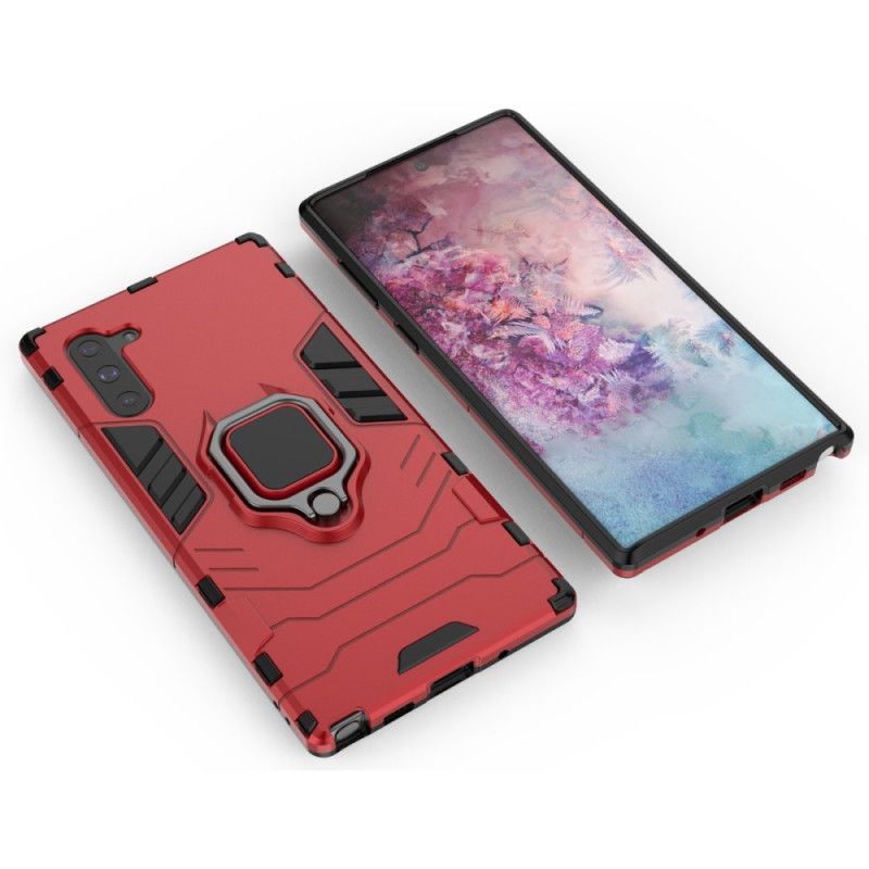 Etui Samsung Galaxy Note 10 Czerwony Czarny Pierścień Oporowy