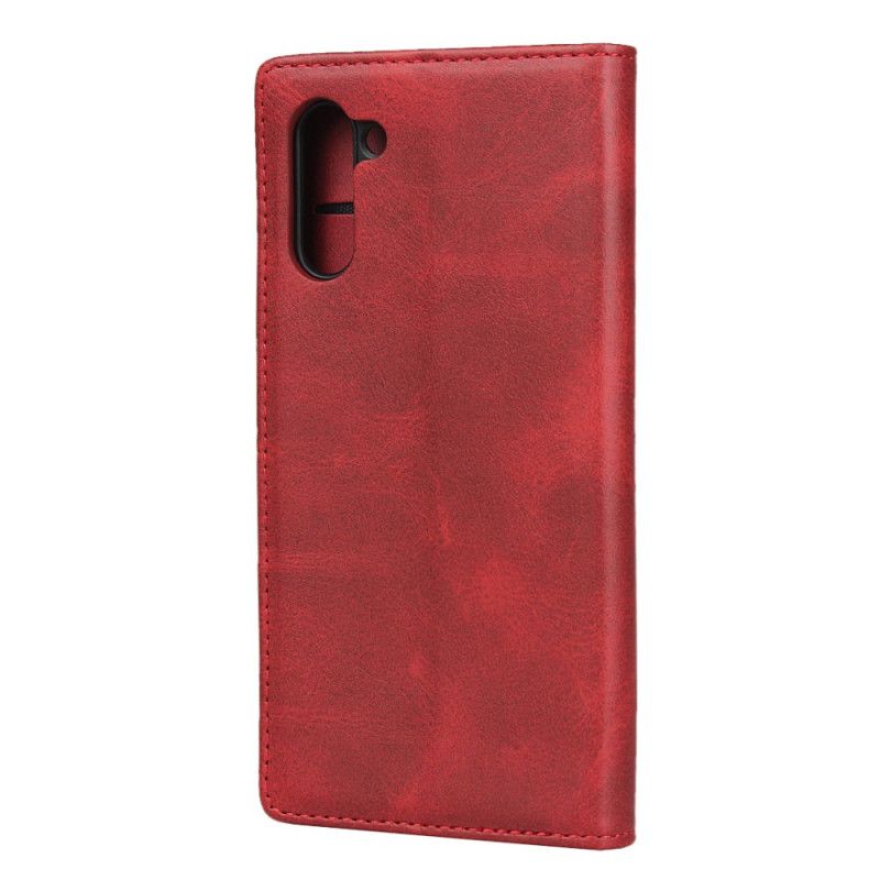 Flip Kotelot Samsung Galaxy Note 10 Granatowy Czerwony Czysta Elegancja