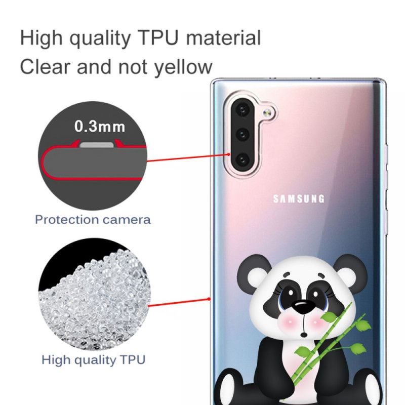 Futerały Samsung Galaxy Note 10 Etui na Telefon Przezroczysta Smutna Panda