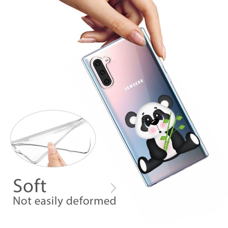 Futerały Samsung Galaxy Note 10 Etui na Telefon Przezroczysta Smutna Panda