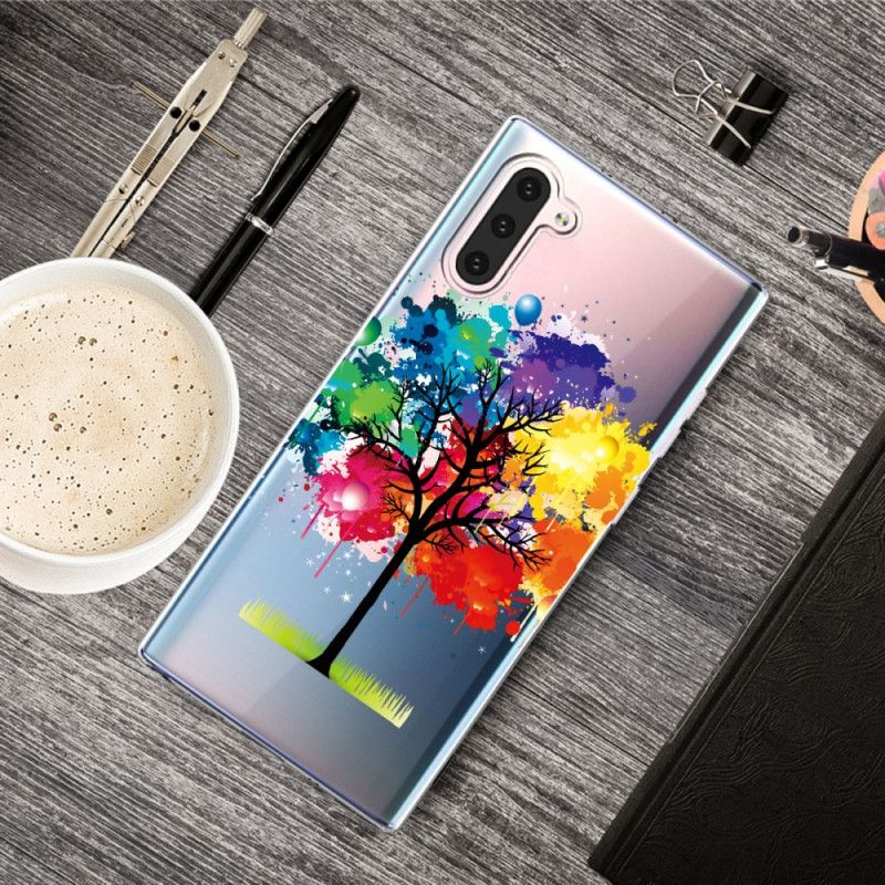 Futerały Samsung Galaxy Note 10 Etui na Telefon Przezroczyste Drzewo Akwarelowe