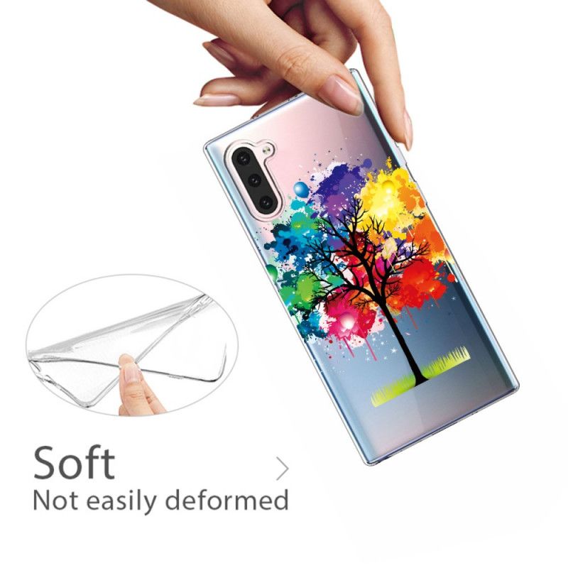 Futerały Samsung Galaxy Note 10 Etui na Telefon Przezroczyste Drzewo Akwarelowe