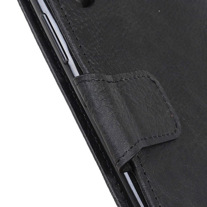 Etui Folio Samsung Galaxy M31 Czarny Prosta Imitacja Skóry Liczi