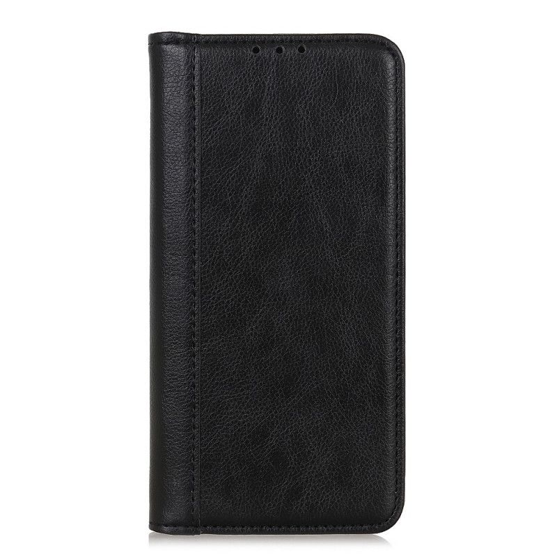 Etui Folio Samsung Galaxy M31 Czarny Styl Dwoiny Skóry