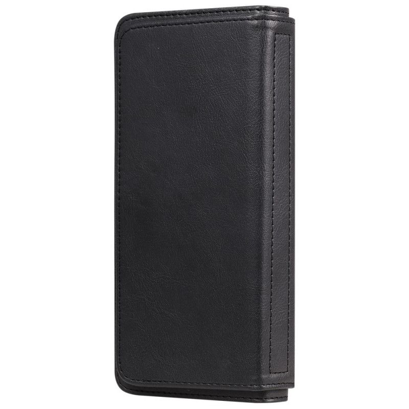 Etui Folio Samsung Galaxy M31 Granatowy Czarny Wielofunkcyjne Etui Na 10 Kart Etui Ochronne