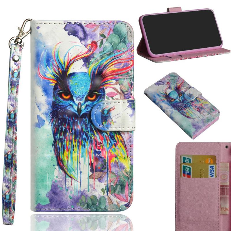 Etui Folio Samsung Galaxy M31 Ptak Akwarelowy