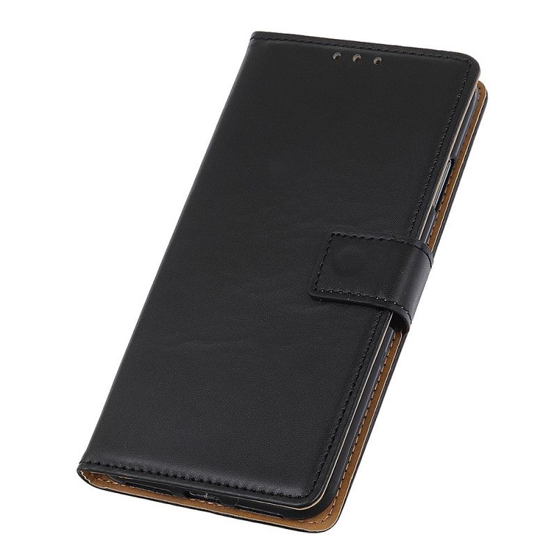 Etui Folio Samsung Galaxy M31 Srebrny Czarny Prosta Sztuczna Skóra