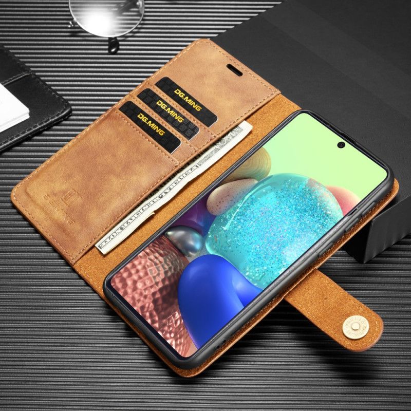 Etui Folio Samsung Galaxy M31 Szary Czarny Dg. Zdejmowany Futerał Ming Etui Ochronne