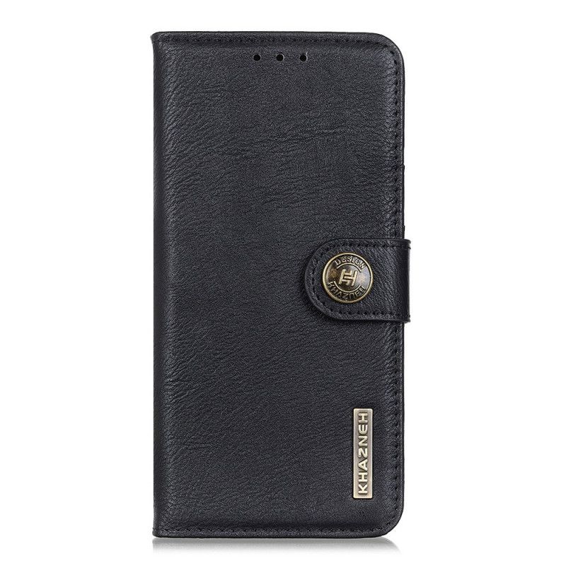 Etui Folio Samsung Galaxy M31 Szary Czarny Imitacja Skóry Khazneh