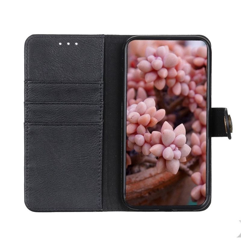 Etui Folio Samsung Galaxy M31 Szary Czarny Imitacja Skóry Khazneh