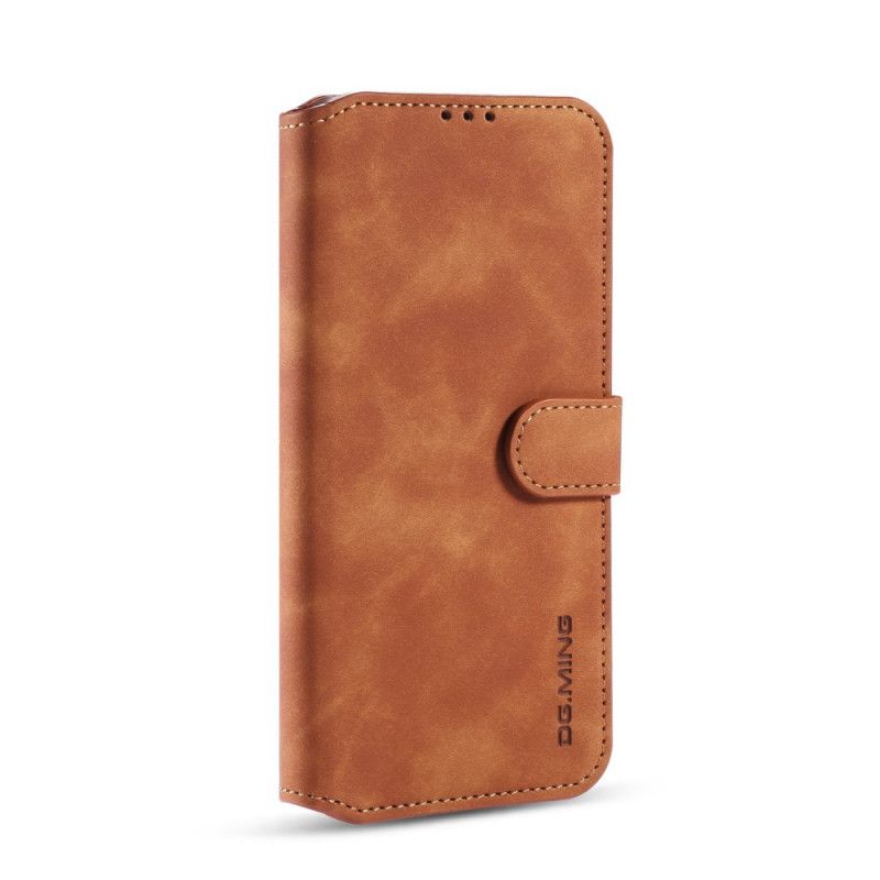 Etui Folio Samsung Galaxy M31 Szary Czarny Retro Dg.Ming Etui Ochronne