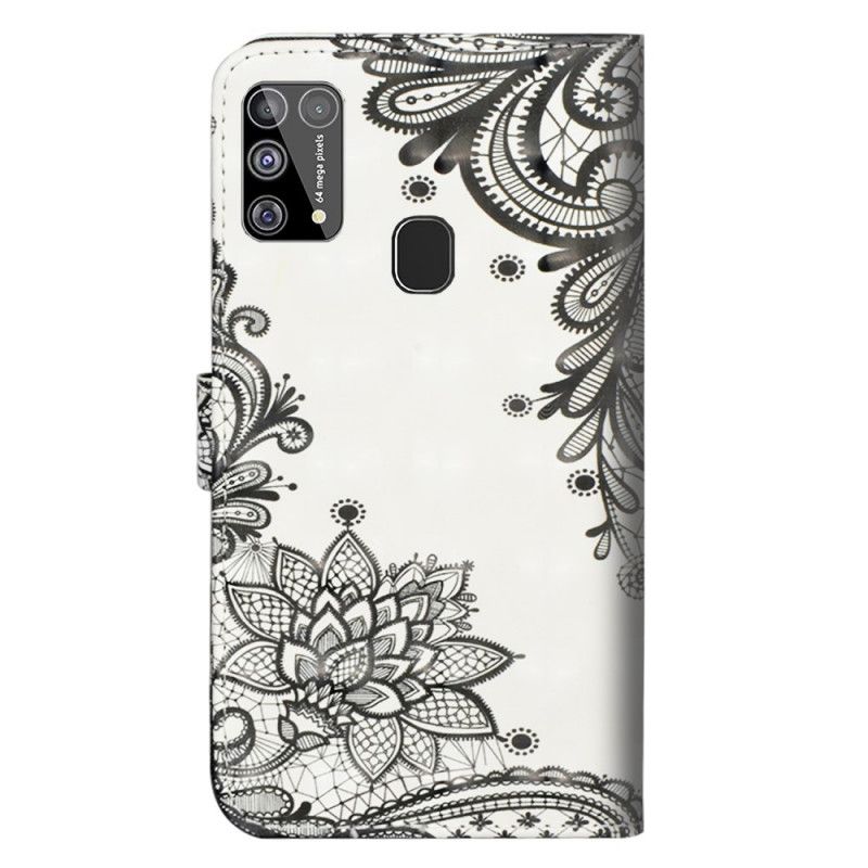 Etui Folio Samsung Galaxy M31 Szykowna Koronka