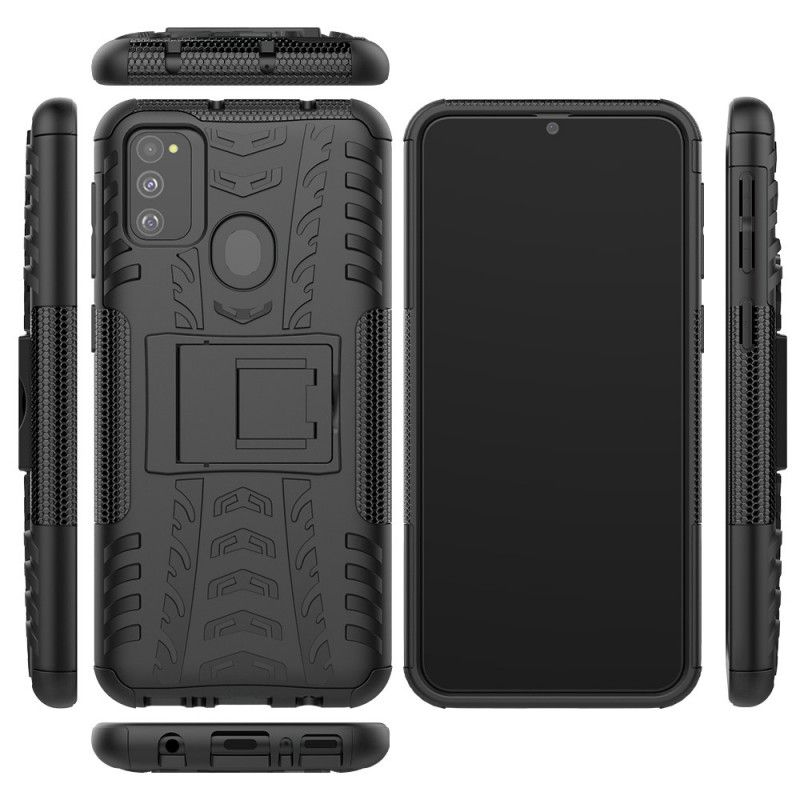 Etui Samsung Galaxy M31 Biały Czarny Ultra Odporny