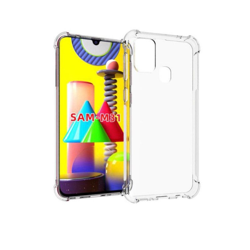 Etui Samsung Galaxy M31 Przezroczyste Wzmocnione Rogi Etui Ochronne