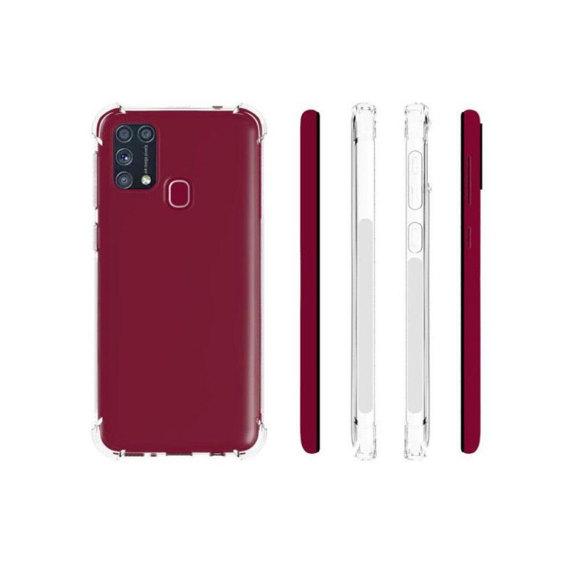 Etui Samsung Galaxy M31 Przezroczyste Wzmocnione Rogi Etui Ochronne