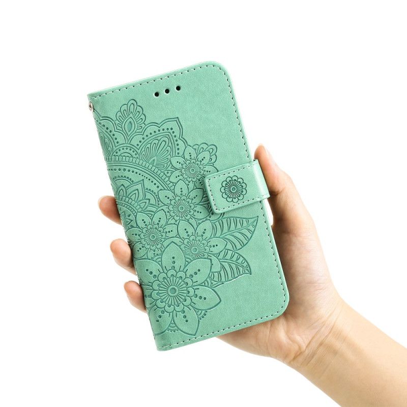 Etui Folio Do Huawei Nova 12 Se Kwiatowy Wzór Z Paskiem