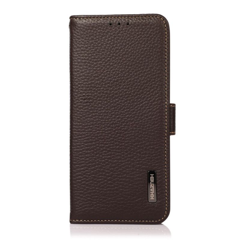 Etui Folio Do Motorola Edge 20 Litchi Leather Khazneh Rfid