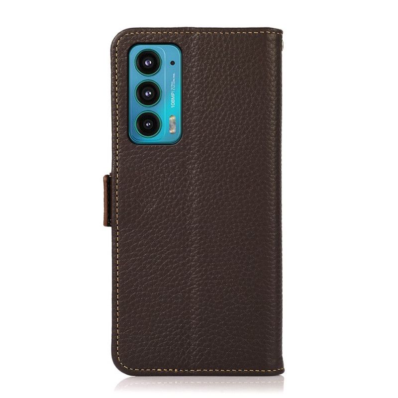 Etui Folio Do Motorola Edge 20 Litchi Leather Khazneh Rfid