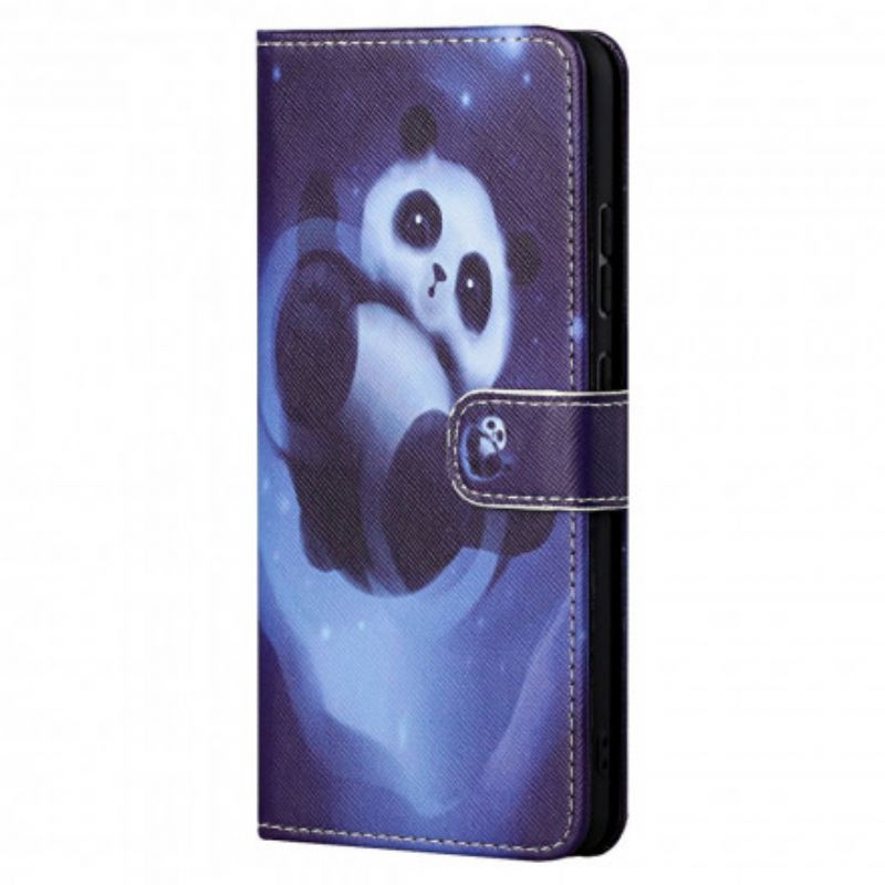 Etui Folio Do Motorola Edge 20 Panda Space Strappy