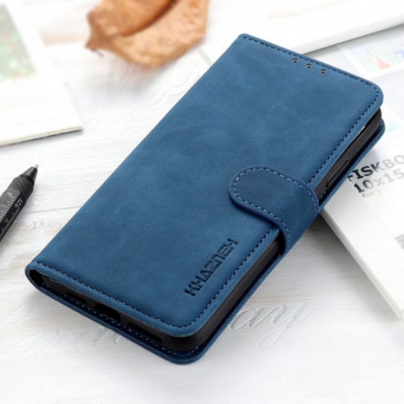 Etui Folio Motorola Edge 20 Efekt Skóry Vintage Khazneh Etui Ochronne