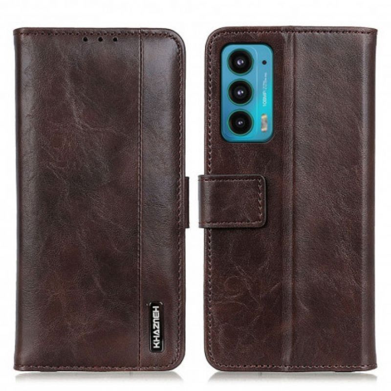 Etui Folio Motorola Edge 20 Khazneh Elegance Skórzany Styl Etui Ochronne