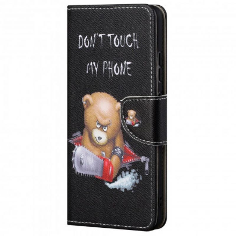 Etui Folio Motorola Edge 20 Niebezpieczny Niedźwiedź Etui Ochronne