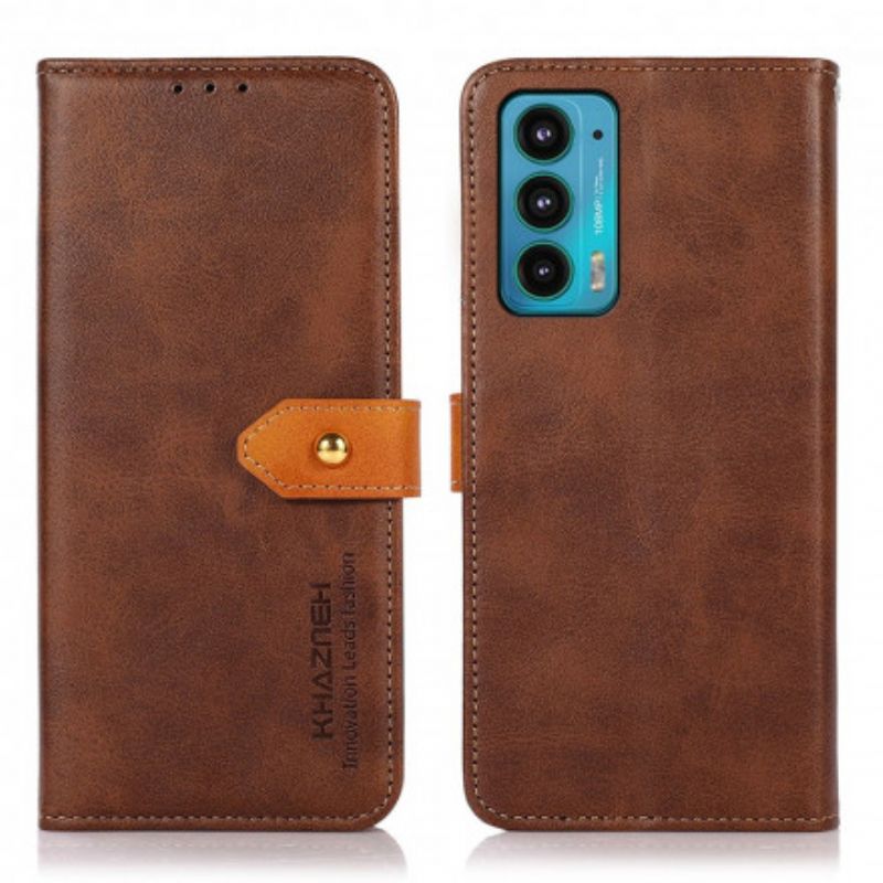 Etui Folio Motorola Edge 20 Z Paskiem Khazneh Etui Ochronne