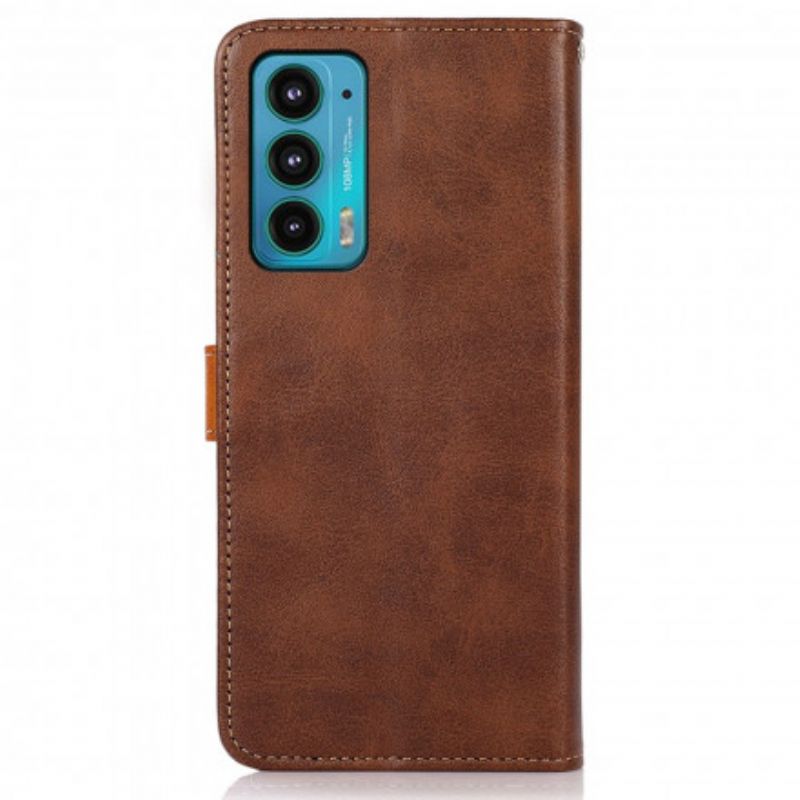 Etui Folio Motorola Edge 20 Z Paskiem Khazneh Etui Ochronne