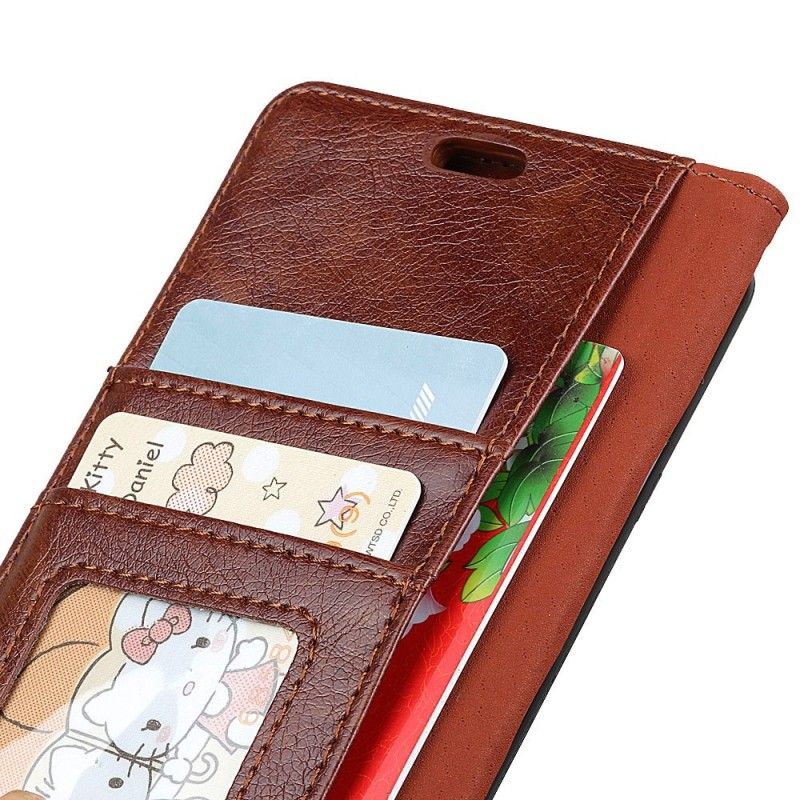 Etui Folio Samsung Galaxy A7 Czerwony Czarny Ekoskóra Teksturowana W Stylu Retro