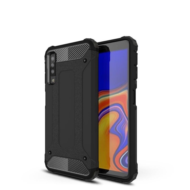 Etui Samsung Galaxy A7 Czerwony Czarny Ocalały Etui Ochronne