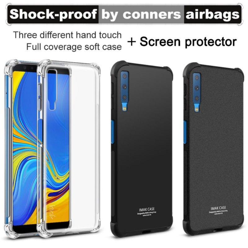 Etui Samsung Galaxy A7 Przezroczysty Seria Jedwabna Etui Ochronne