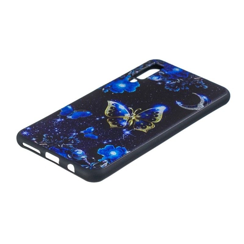 Futerały Samsung Galaxy A7 Etui na Telefon Złoty Motyl