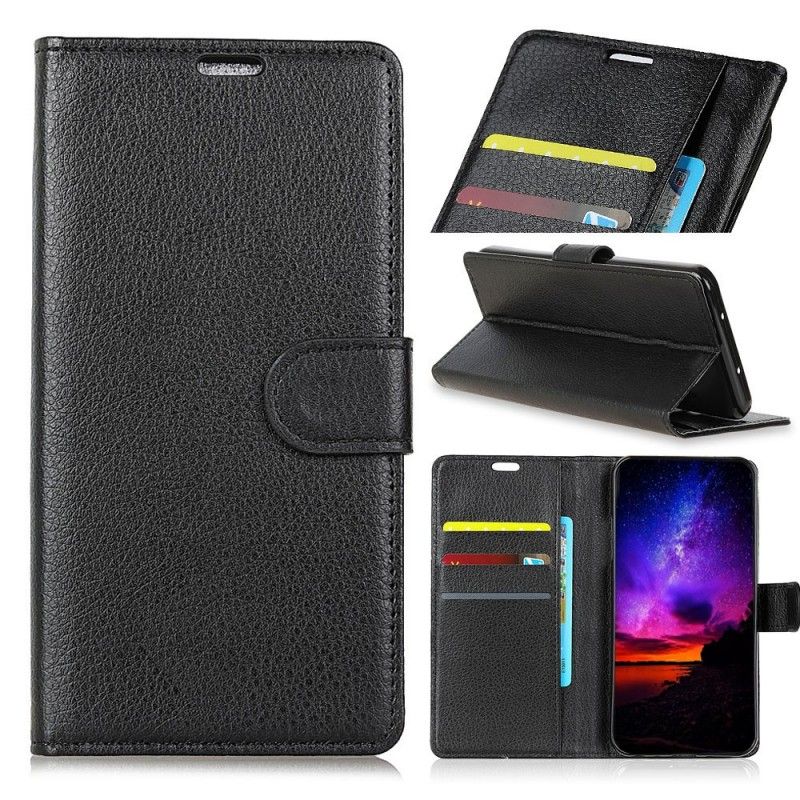 Etui Folio Samsung Galaxy S10 Biały Czarny Ekoskóra W Stylu Retro Etui Ochronne