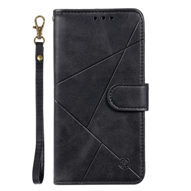 Etui Folio Samsung Galaxy S10 Czerwony Czarny Diamentowa Imitacja Skóry