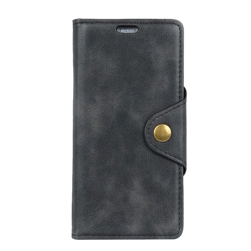 Etui Folio Samsung Galaxy S10 Czerwony Czarny Imitacja Skóry Guzików Etui Ochronne