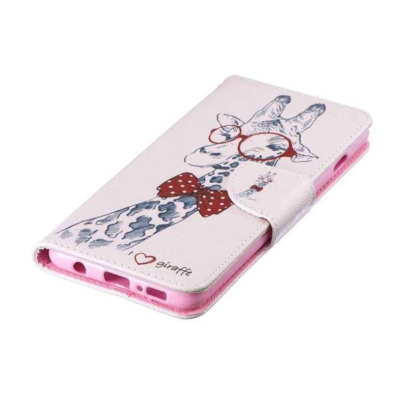 Etui Folio Samsung Galaxy S10 Nerd Żyrafa Etui Ochronne