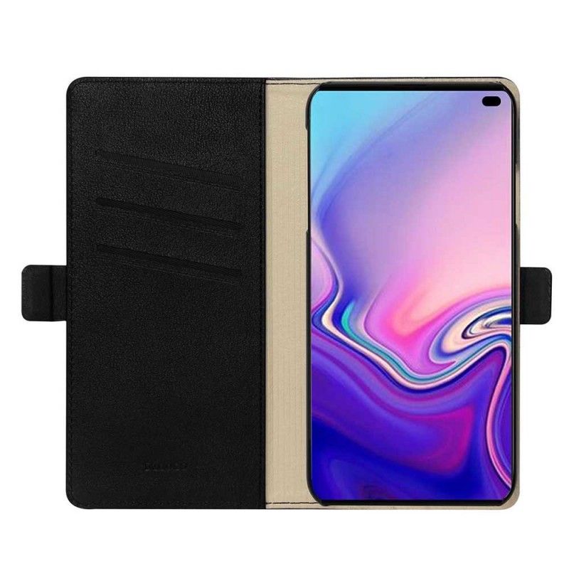 Etui Folio Samsung Galaxy S10 Różowe Złoto Czarny Seria Dzgogo Milo Etui Ochronne