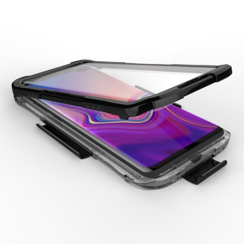 Etui Samsung Galaxy S10 Biały Czarny Wodoodporność 10 M Etui Ochronne