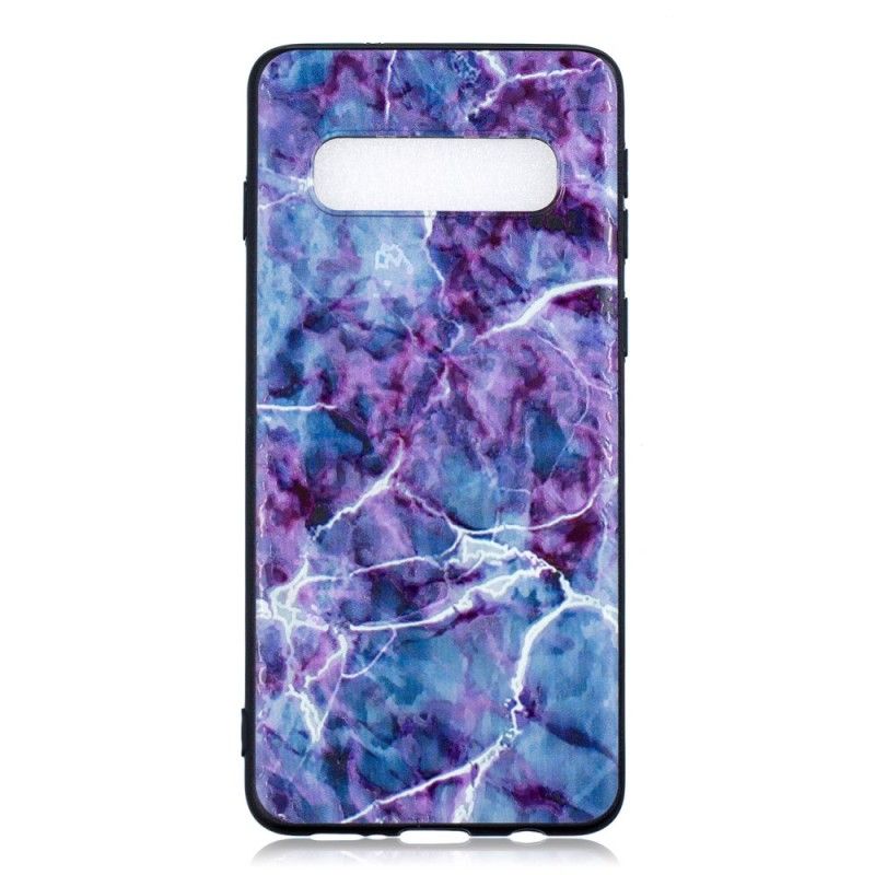 Etui Samsung Galaxy S10 Fioletowy Marmur Etui Ochronne