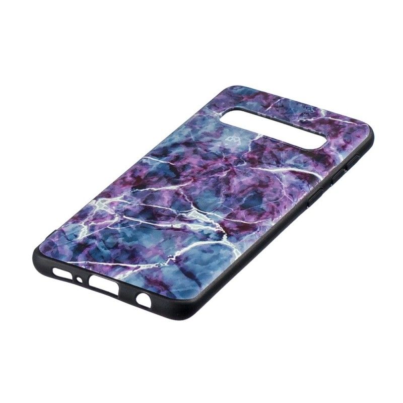 Etui Samsung Galaxy S10 Fioletowy Marmur Etui Ochronne