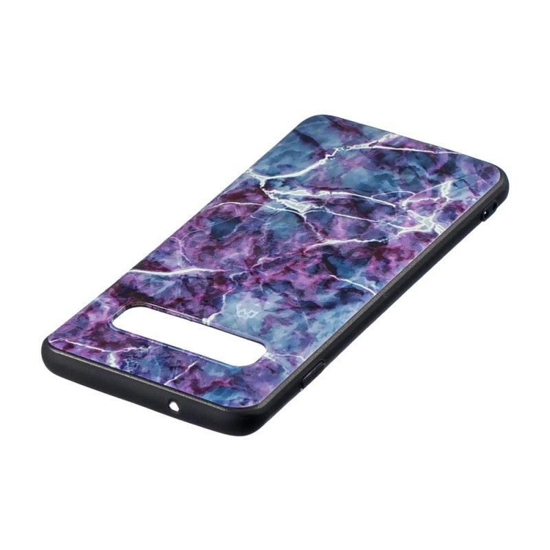 Etui Samsung Galaxy S10 Fioletowy Marmur Etui Ochronne