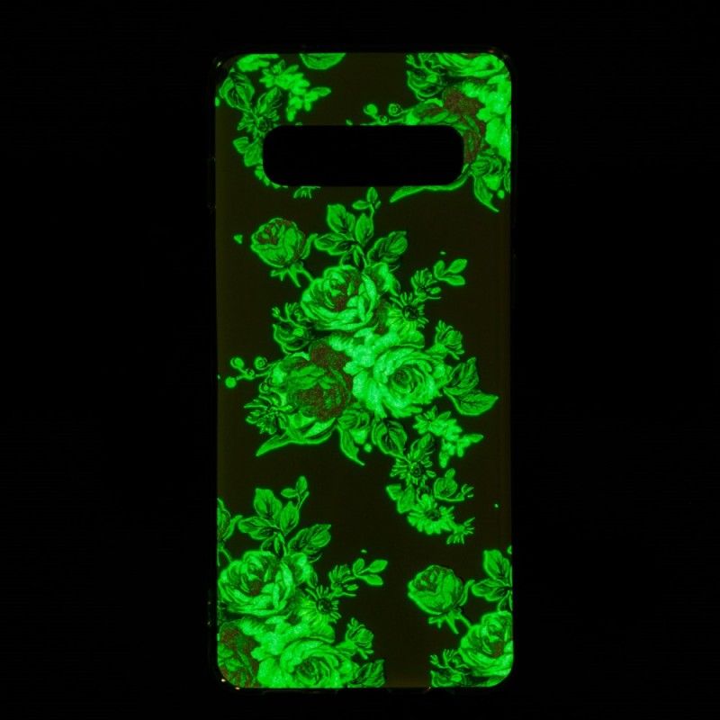 Etui Samsung Galaxy S10 Fluorescencyjne Kwiaty Wolności Etui Ochronne